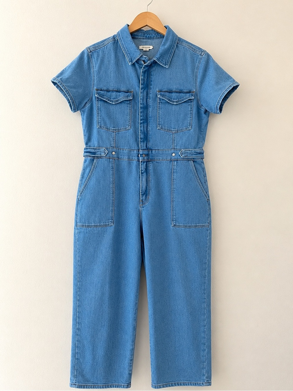 Good American Fit For Success Denim Jumpsuit Utility Boiler Suit 3XL - Picture 2 of 10